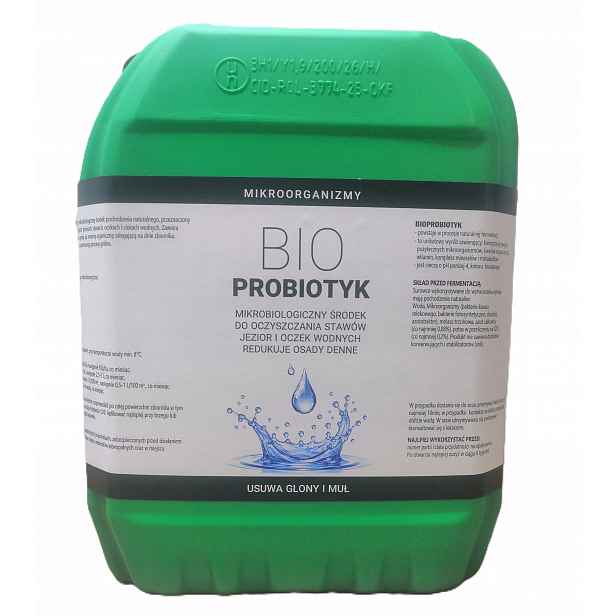 Bio Probiotik 10L Přírodní Mikroorganismy odstraňuje bahno, řasy z jezírek