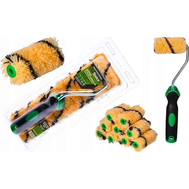 Sada 10 kusů malířských válečků 7 cm rukojeť