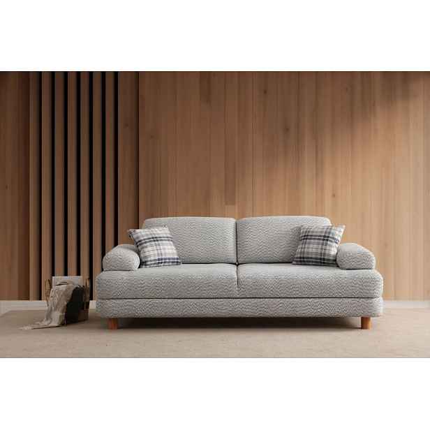 Trojmístná rozkládací pohovka Nice 3 Seater - Cream, Blue