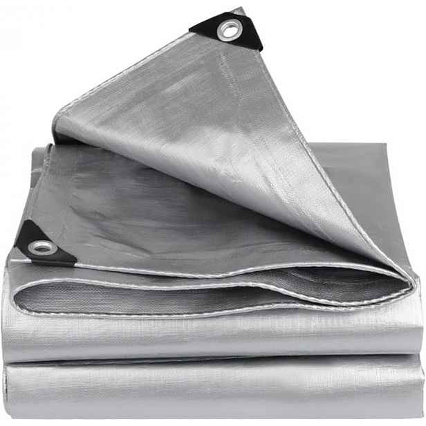 Plachta Plachty 2x3 m Šedá Vyztužená 650 g/m² Silné Pokrytí Plachta Hrubá