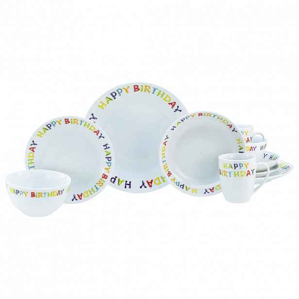Creatable KOMBINOVANÁ SOUPRAVA Happy Birthday 10dílné