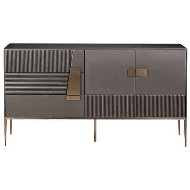 LivinHill Komoda Stilig ST102 160 cm grafit/zlatá