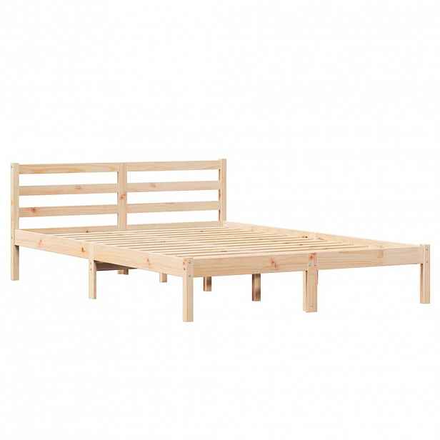 vidaXL Rám postele s čelo Hnědá 225,5 x 145,5 x 69,5 cm