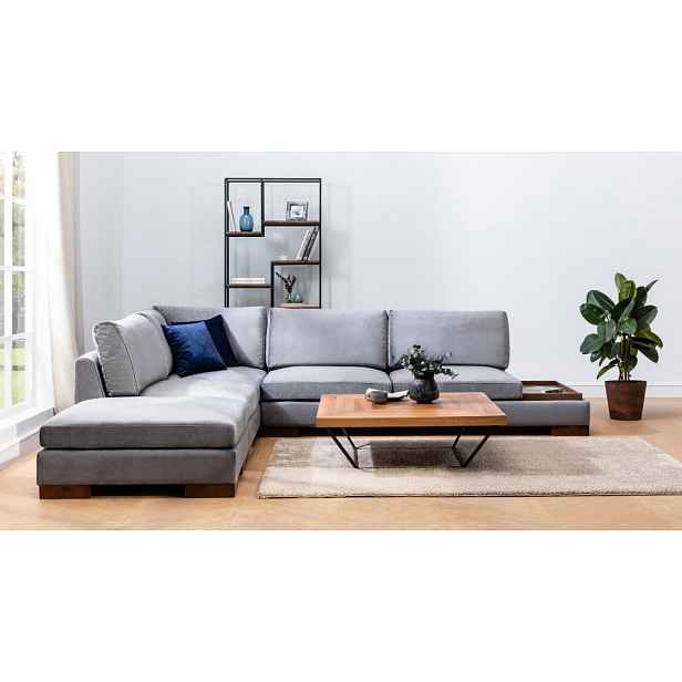 Rohová sedací souprava Tulip Corner Left Without Pouf - Dark Grey