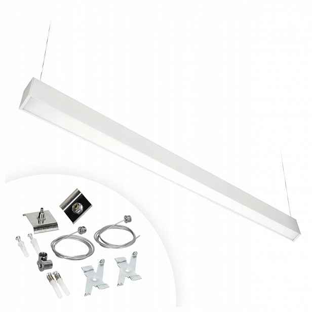 Svítidlo Juve s vestavěnými Led diodami, neutrální barva 20W 120 cm Bílá 2600lm