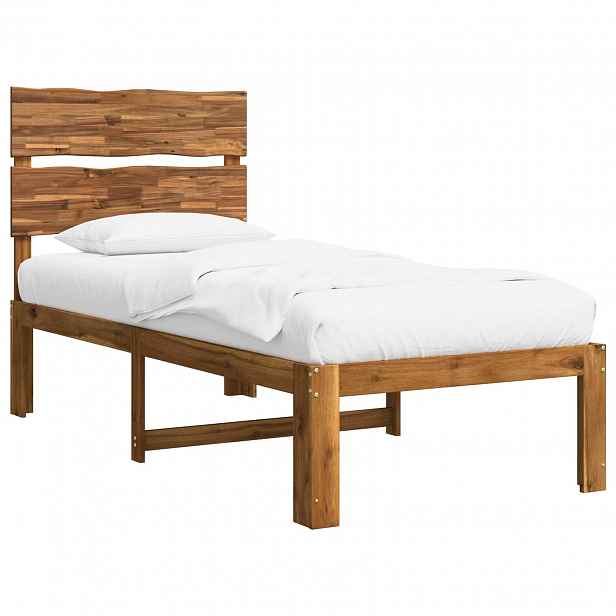 vidaXL Postel s čelem ROSTOCK Přírodní 75 x 190 cm