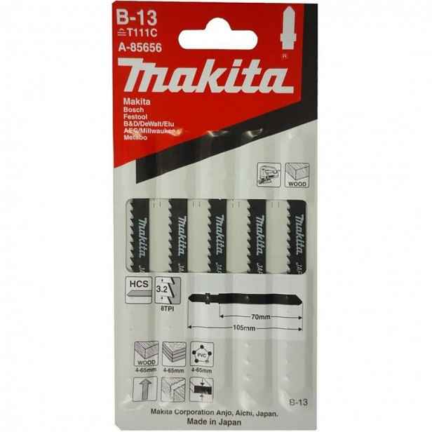 Makita - Sada pilových plátků 8 TPI, délka 105 mm, 5 ks A-85656