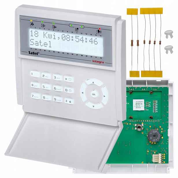 Manipulátor LCD Satel Int-klcd-w klávesnice pro ústřednu alarmu Integra