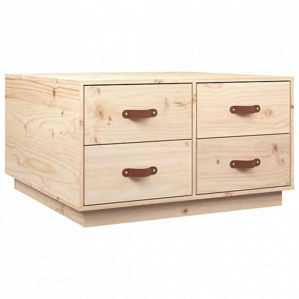 vidaXL Konferenční stolek 80x80x45 cm masivní borové dřevo