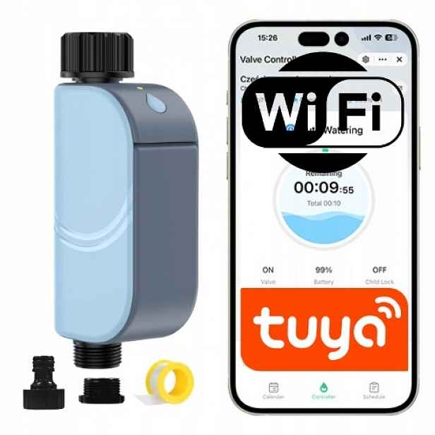 WiFi regulátor zavlažování Tuya programátor zavlažování vody ventil 3/4 Smart