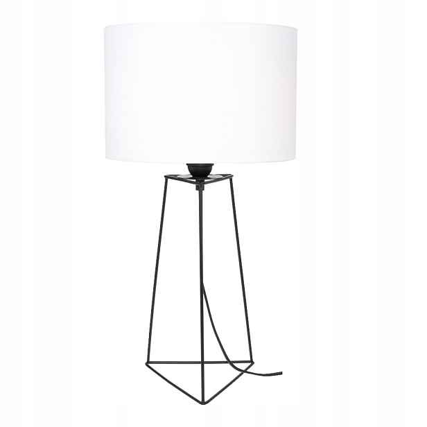 Noční Lampa Stolní Kovová Ozdobná Stínidlo Bílá E27 Led Drát Loft