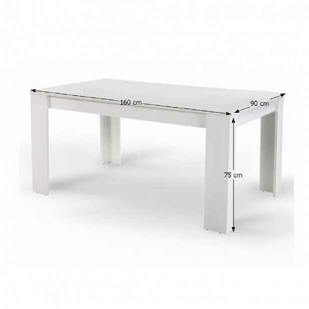Jídelní stůl TOMY NEW Tempo Kondela 160x90x75 cm