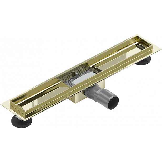 MEXEN - Flat odtokový žlab bez roštu 60 cm zlata 1515060