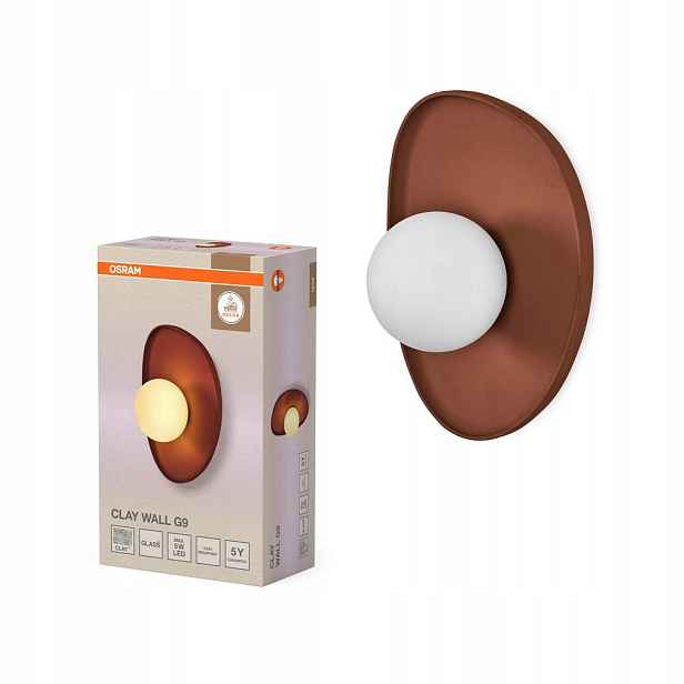 Nástěnná lampa Dekorativní svítidlo G9 Hnědá Decor Osram