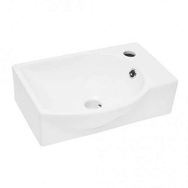 Umyvadlo SAT Brevis 40,5x28 cm otvor pro baterii vpravo SATBRE4028R