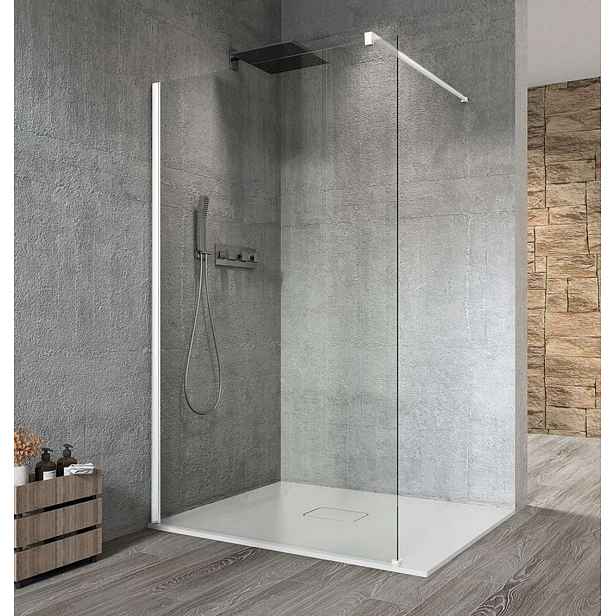 Gelco Vario - Sprchová stěna Walk-In, 90x200 cm, Coated glass, bílá/čiré sklo GX1290GX1015