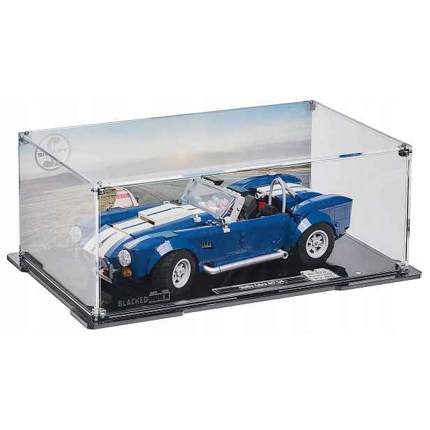 Vitrína s pozadím Blacked Brick pro Lego 10357 Icons Shelby Cobra 427 S/c