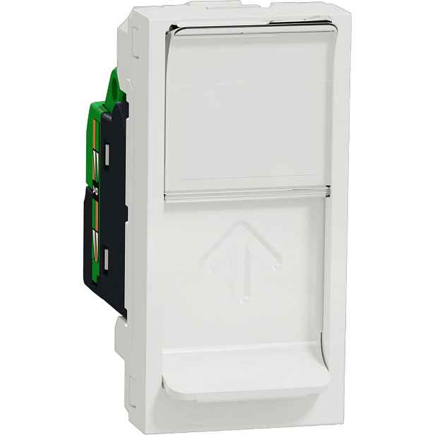 Zásuvka datová Schneider Unica Nová CAT6 1× RJ45 1 modul bílá