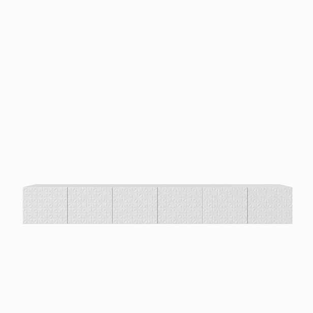 MASSENO ZÁVĚSNÝ TV STOLEK ROVA, 300/41/40 cm, bílý