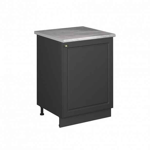 Vicco SKŘÍŇKA POD DŘEZ Fame-Line, Anthrazit-Gold Landhaus/Antracit, 60 cm