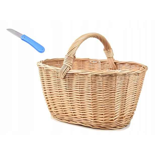 Proutěný nákupní košík na houby Dárek
