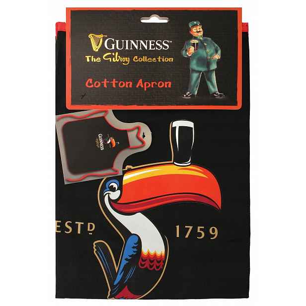 Guinness kuchyňská grilovací zástěra Tukan A10