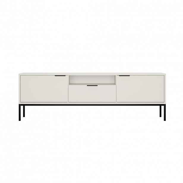 RAUMHIRSCH FURNITURE NÍZKÁ SKŘÍŇKA Austin II bílá, černá 33/56,4/175 cm