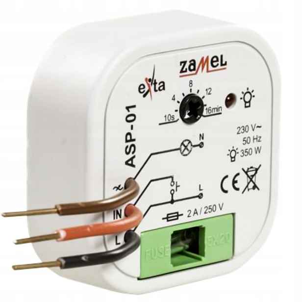 Schodišťový automat 230 V Ac 15-300 W ASP-01