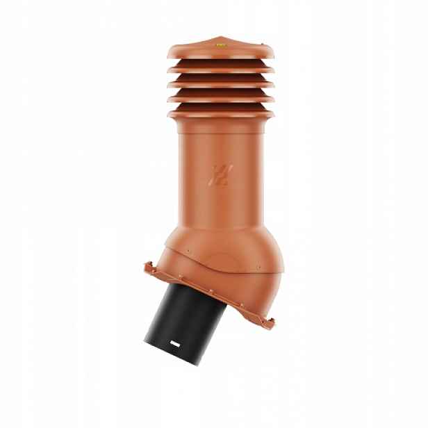Větrací komín HiVent nezateplený, průměr 150 mm Cihla