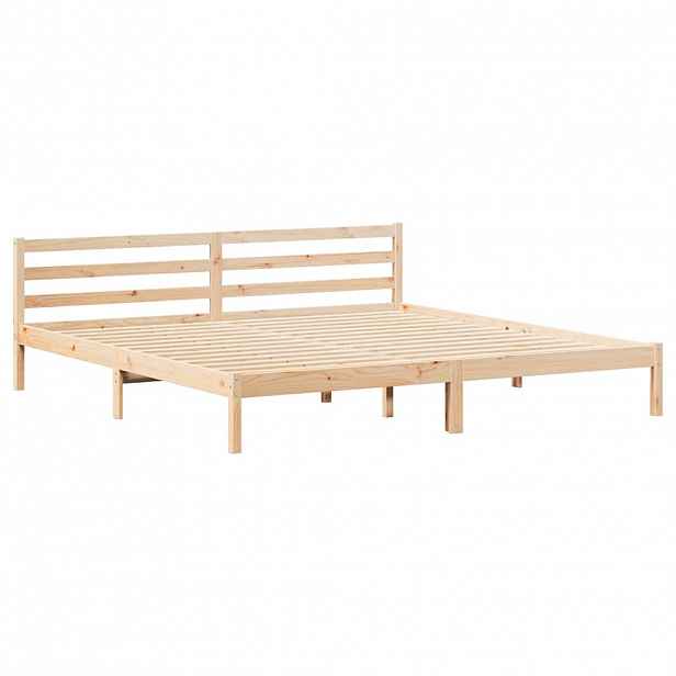 vidaXL Rám postele s čelo Hnědá 225,5 x 205,5 x 69,5 cm