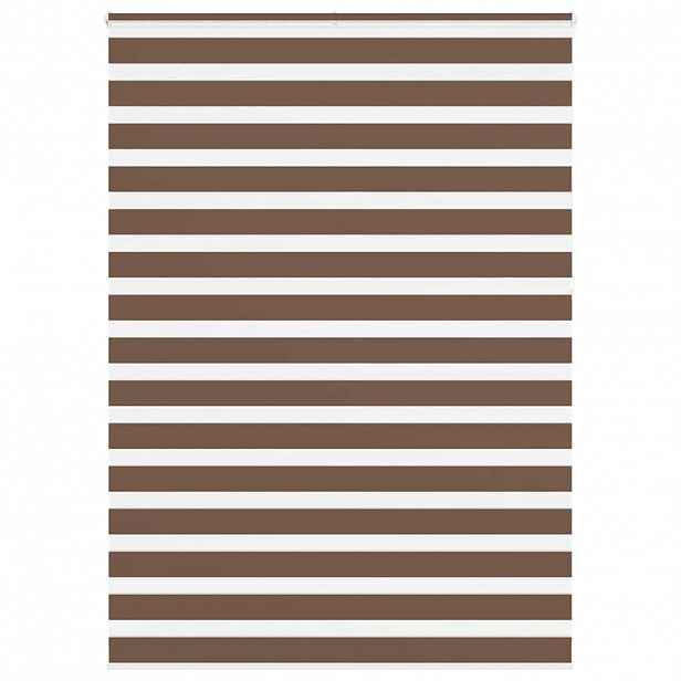 vidaXL Zebra roleta hnědá 155x230 cm šířka látky 150,9 cm polyester