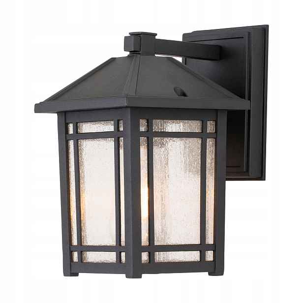 Černá venkovní nástěnná lampa E27 60W IP44 Cedar Point Quoizel