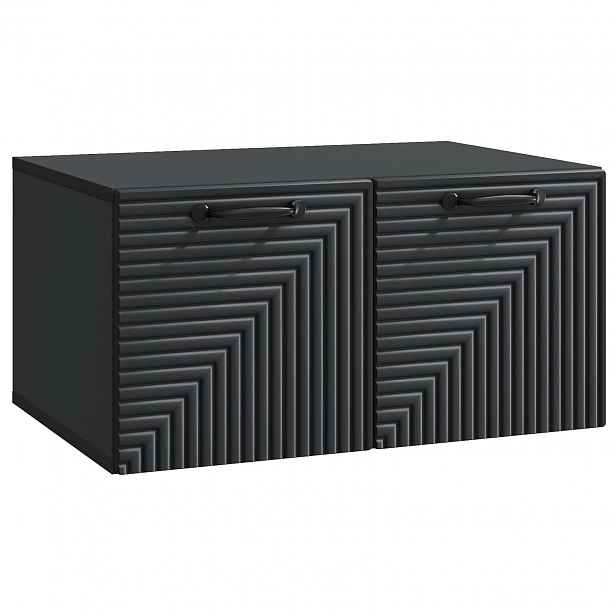 vidaXL Nástěnná TV skříň Černá 59,5 x 41 x 30 cm Kompozitní dřevo