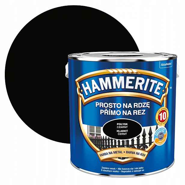 Hammerite Proti Rzi 2,5 L, Černý Lesk