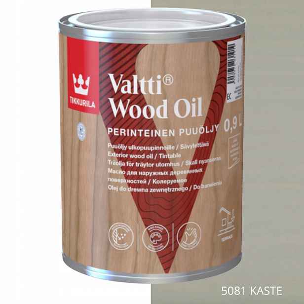 Tikkurila Valtti Wood Oil Olej Na Dřevo 0,9 L Barva 5081 Kaste