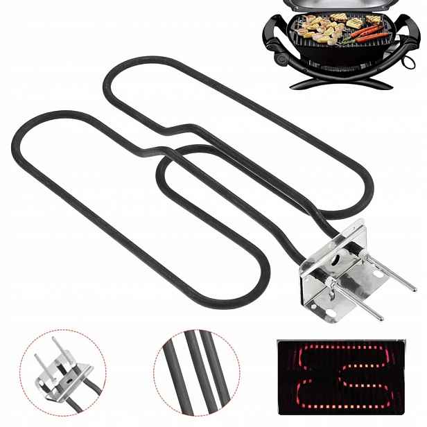 Vyměnitelný Ohřívač Elektrického Grilu Pro Weber, Černý