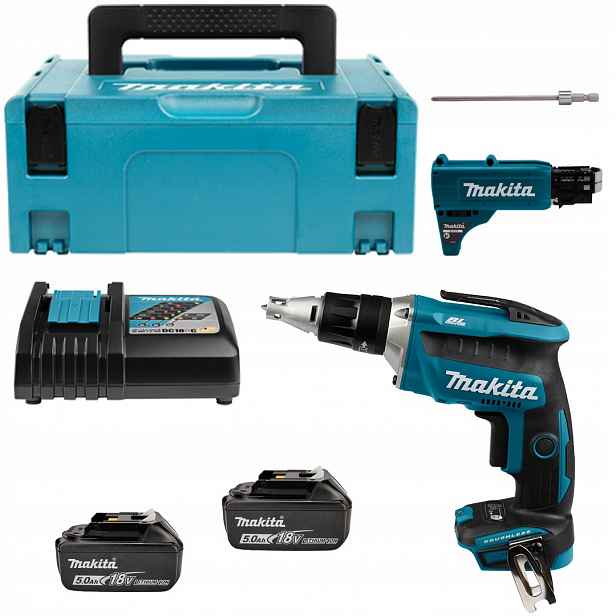 Akumulátorový aku šroubovák Makita DFS452TJX2 18V Lxt Bl Xpt 2x5Ah kufr