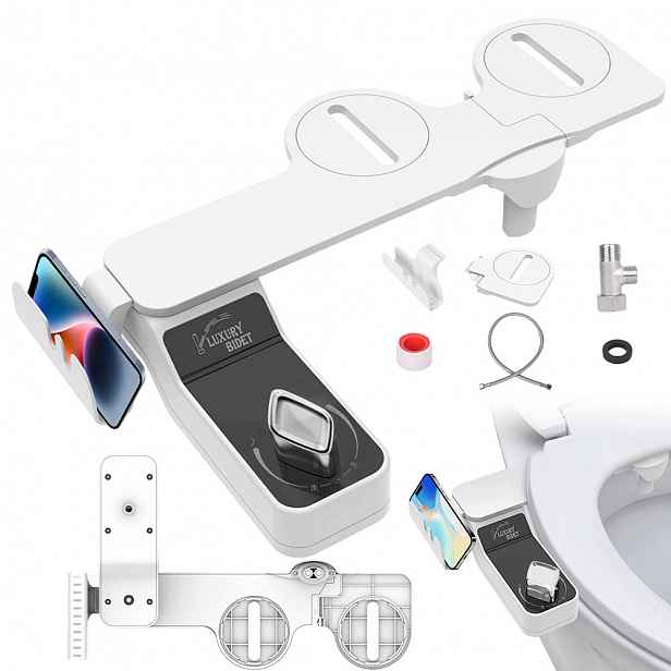 Bidetová Mycí Vložka Pro Toaletní Bidet, Sada 2 Trysek, Samočinná