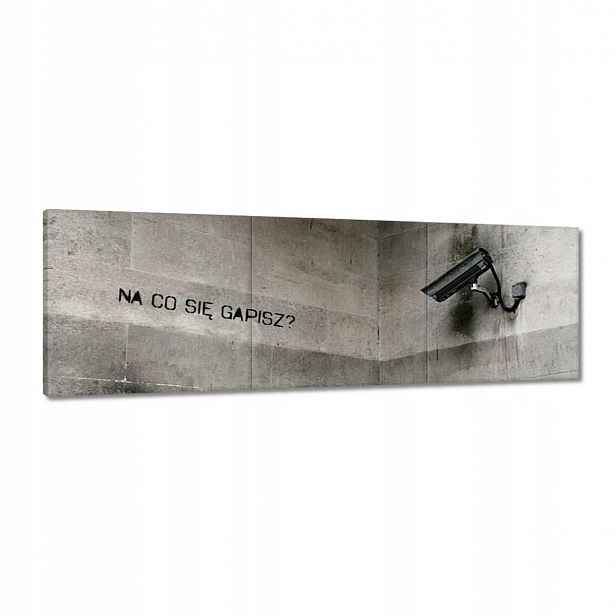 Obrazy 120x40 Banksy Na co se díváte Kamera Monitorování