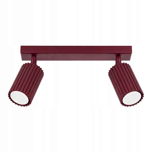 Sollux Lighting Karbon stropní svítidlo vínová 30 cm 2xGU10 10 W
