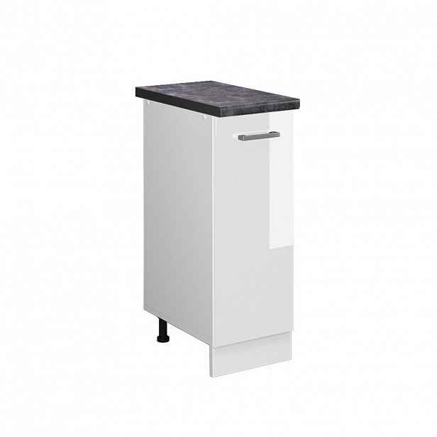 Vicco LÉKÁRNIČKOVÁ SKŘÍŇKA R-Line Bílá vysoký lesk 30 cm , PD Antracit