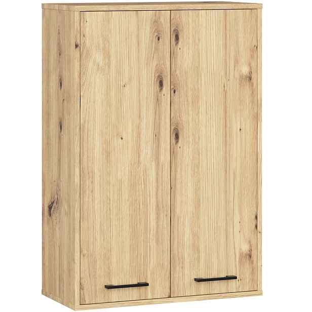 Ak furniture Závěsná koupelnová skříňka Fin W64 64 cm dub artisan