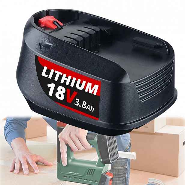 Akumulátor lithium-iontový 18V 3.8 Ah baterie pro Bosch Pba Psb Černá