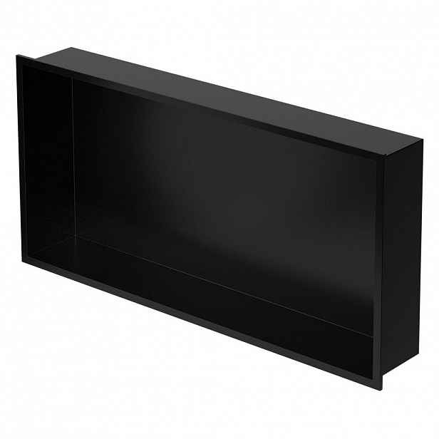 LuxeBath SPRCHOVÝ KOUT černý 60/30 cm s rámem