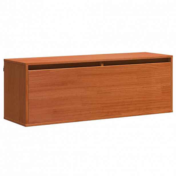 vidaXL Nástěnná skříňka s policí Voskově hnědá 100 x 30 x 35 cm