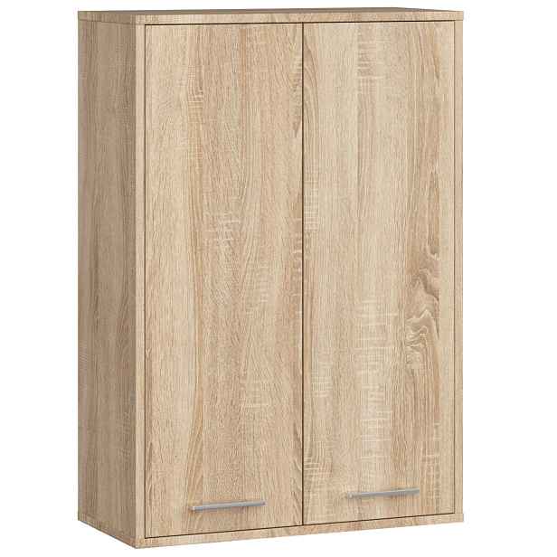 Ak furniture Závěsná koupelnová skříňka Fin W64 64 cm dub sonoma