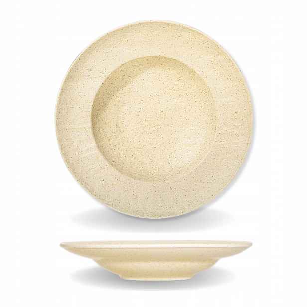 Hluboký Talíř Na Polévku 25,5 cm 350 ml Wilmax kulatý porcelánový béžový