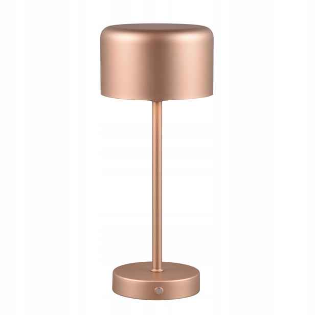Led stolní lampa akumulátorová hnědá dotyková kovová 30 cm 3000K Rl