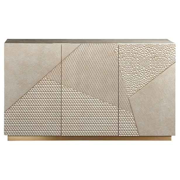 LivinHill Komoda Stilig ST801 150 cm šampaňská/zlatá