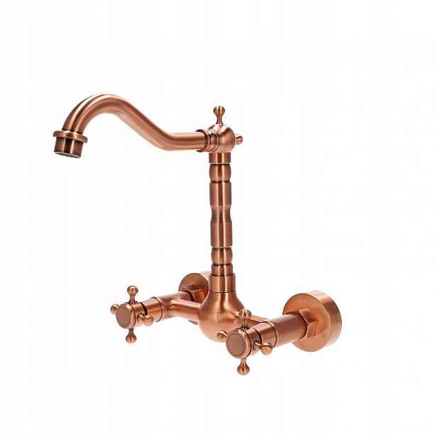 Nástěnná baterie růžové zlato Copper 1 Vysoká